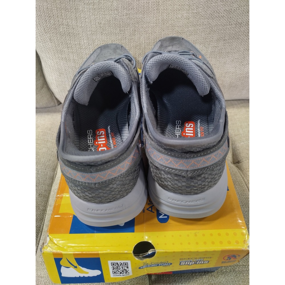 Skechers Hands Free Slip-in Oak Canyon Consistent Winner Gray Orange size 12 - Picture 4 of 7